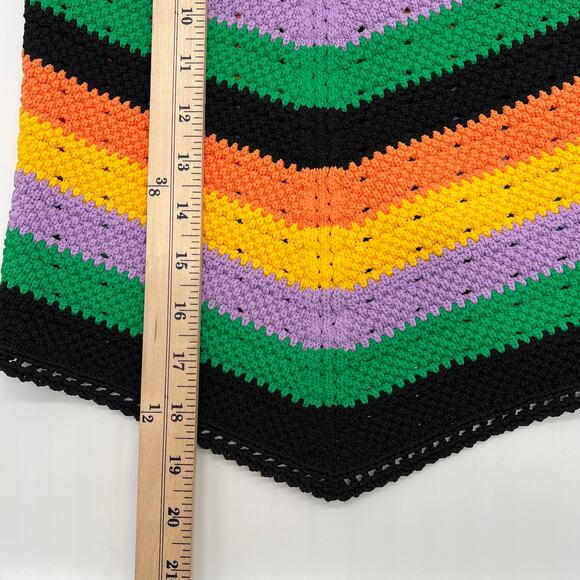 MAJE Stripe Crochet Halterneck Top Womens Medium Chevron Rainbow Stripe NEW - Picture 16 of 16